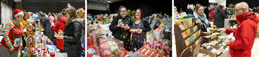 Images of stall holders at the Christmas Market 2023