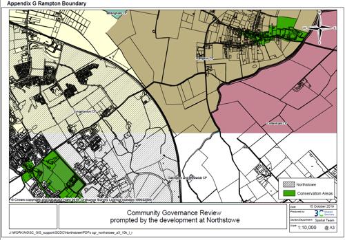 A map of the Rampton Boundary with a hyperlink to a larger map