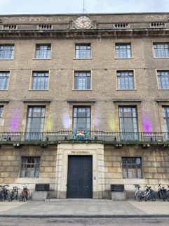 The Cambridge City Council headquarters, the Guildhall, in central Cambridge.