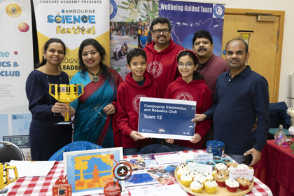 Christmas Market at Cambourne robotics club members